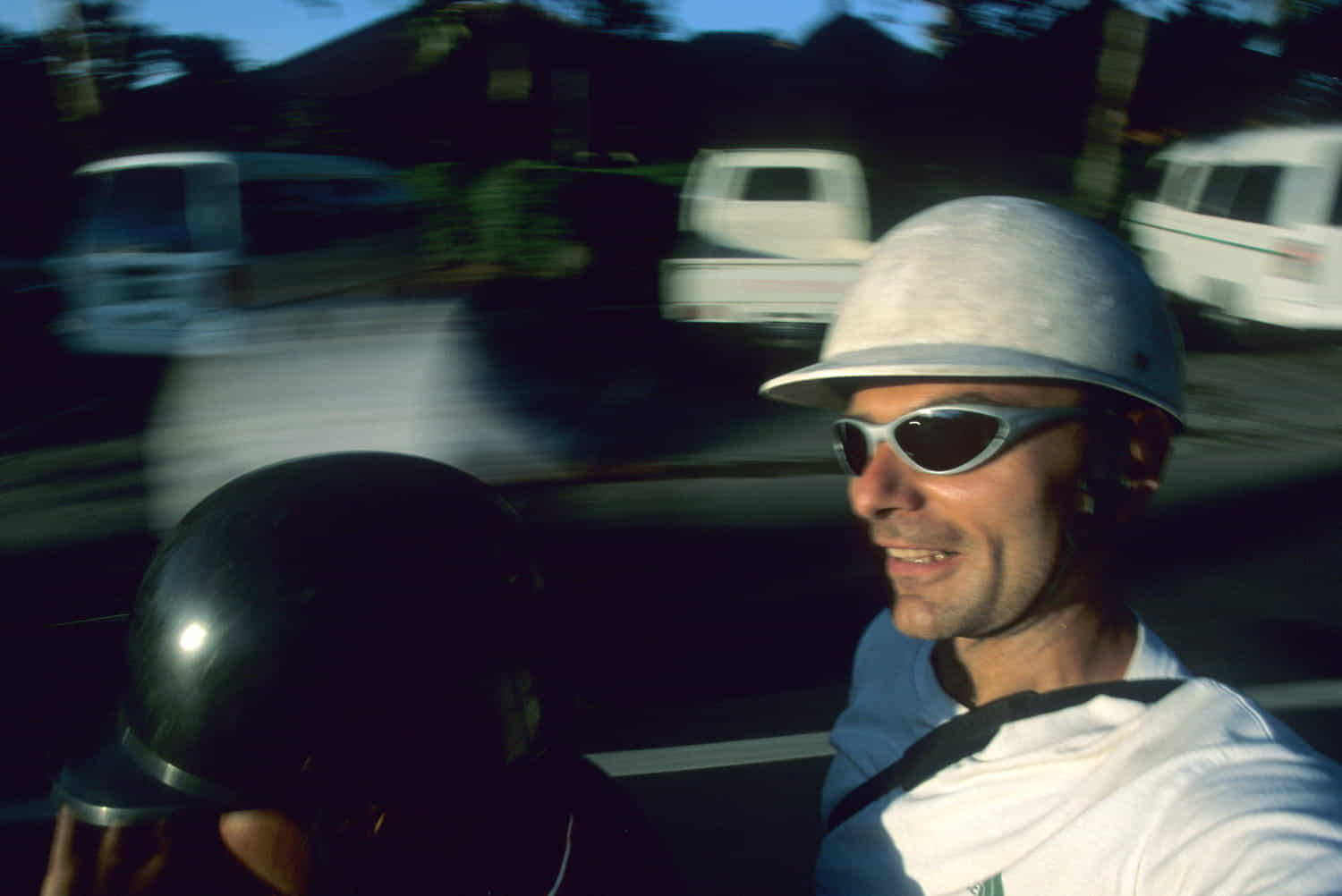 selfie on a motorcycle