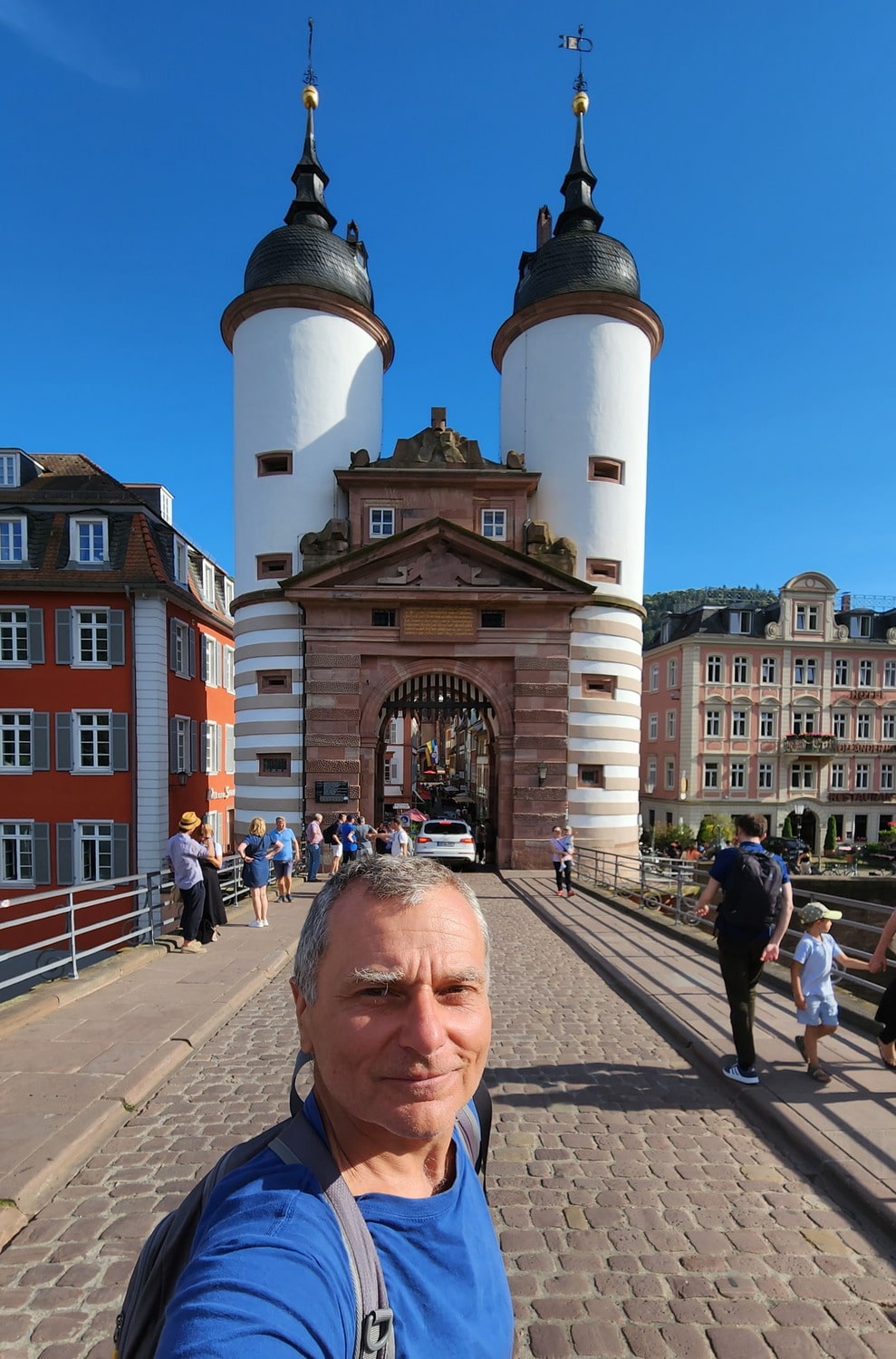 selfie on an old bridge