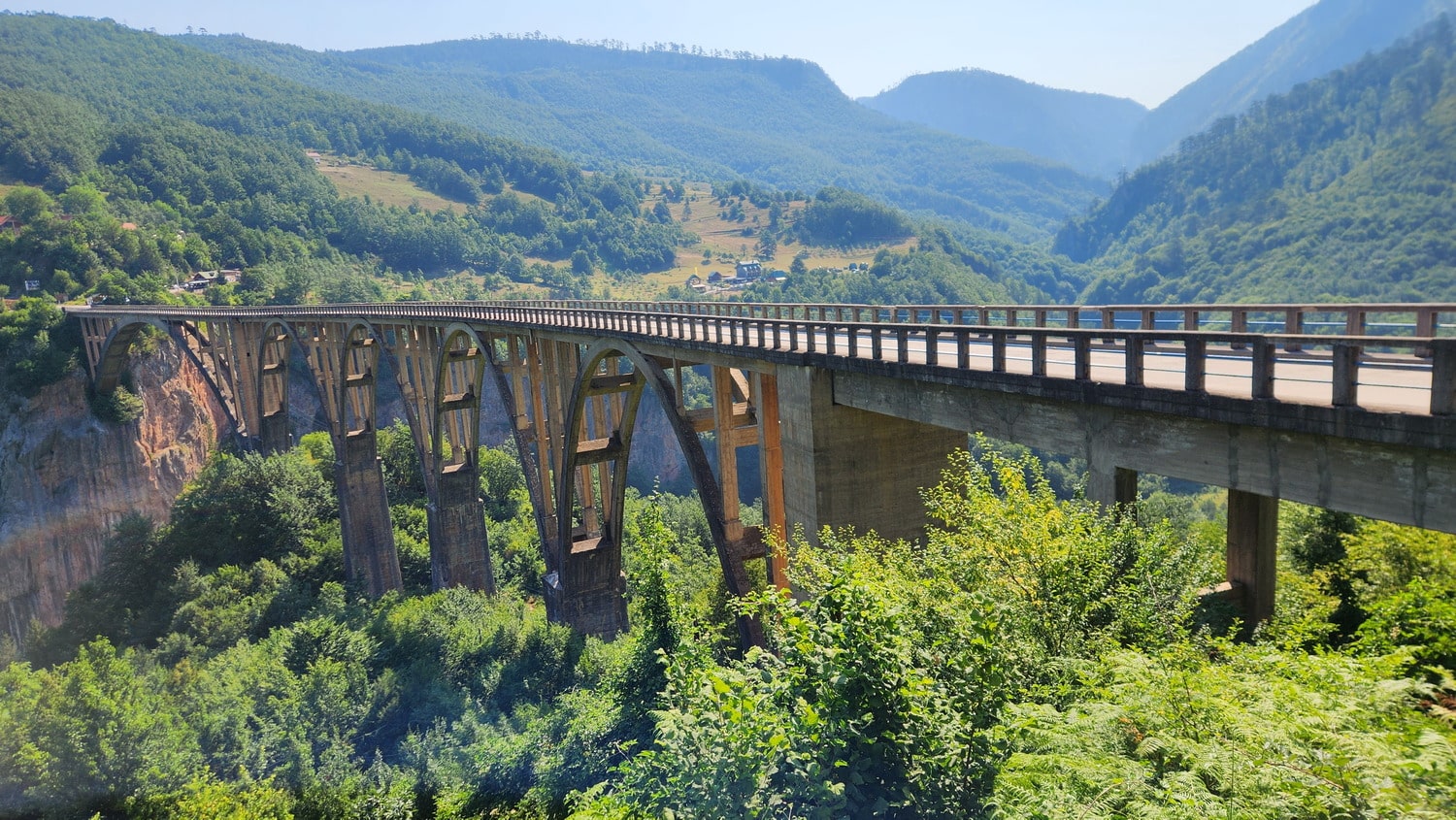 old bridge over a canyon