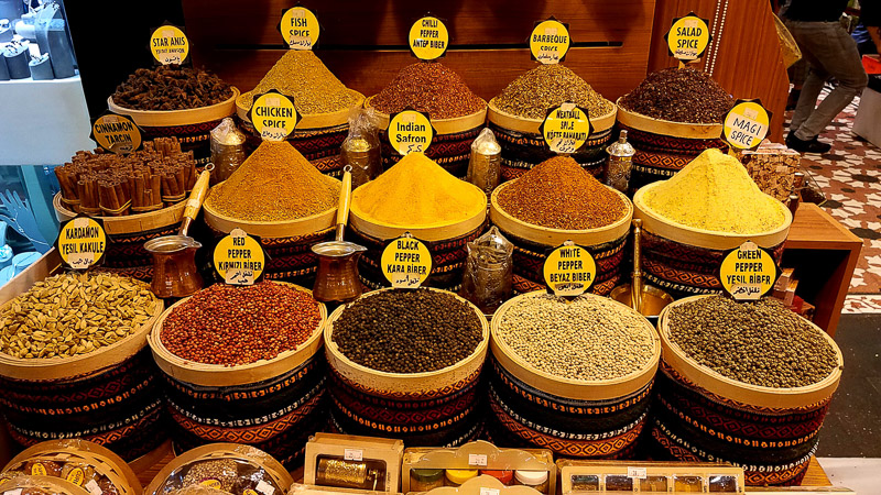 Central Asian spices in Egyptian market, Istanbul