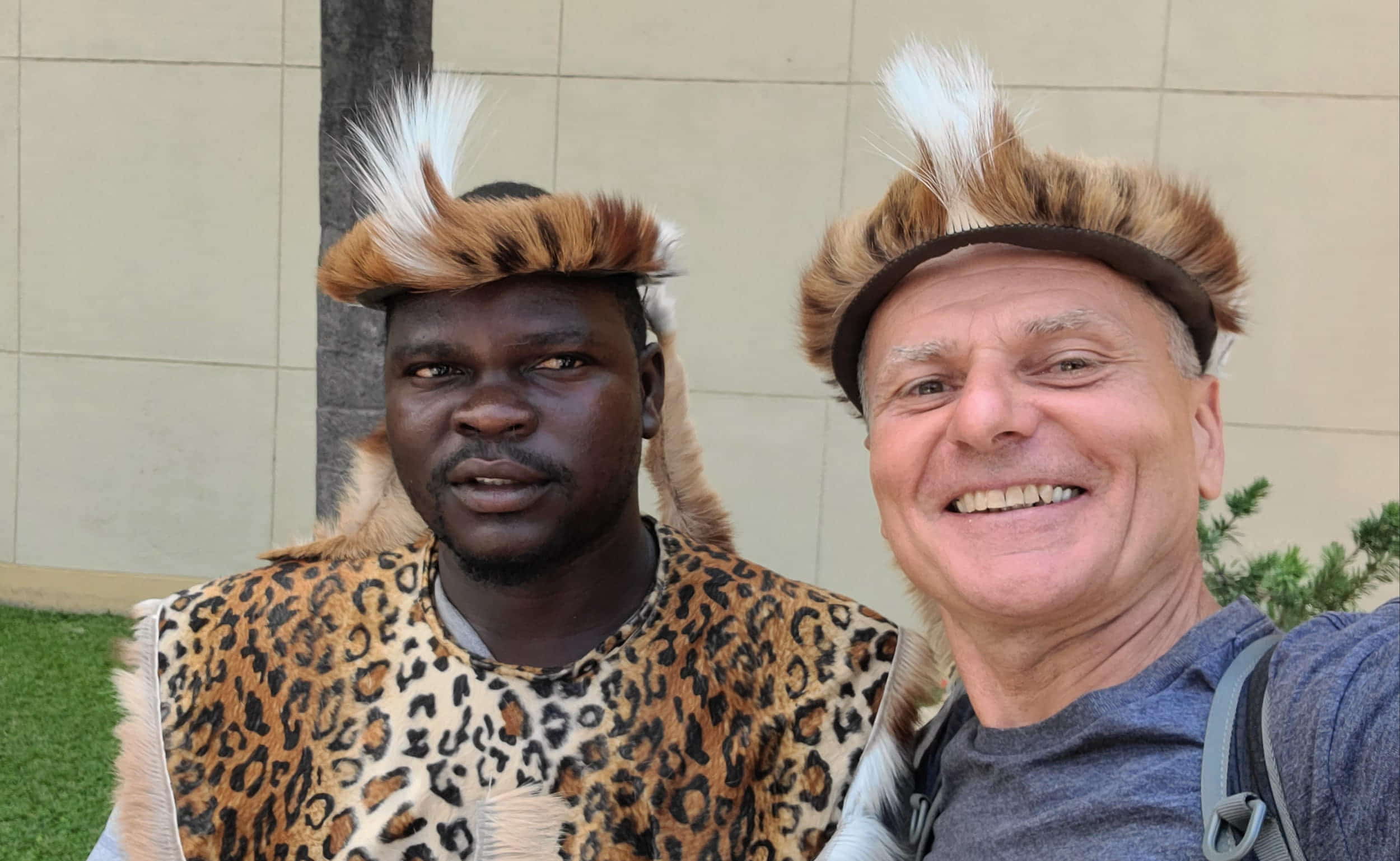 a selfie with Zulu guy