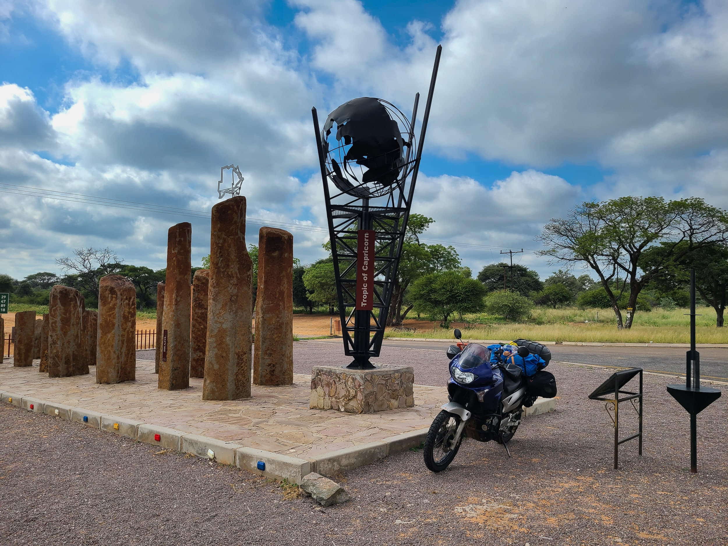 a monument marking tropic of capricorn 